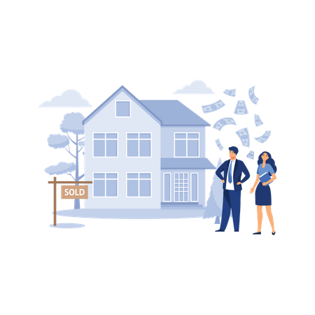 Immobilienmakler  Illustration