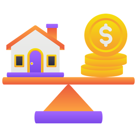 Immobilienwert ermitteln  Illustration