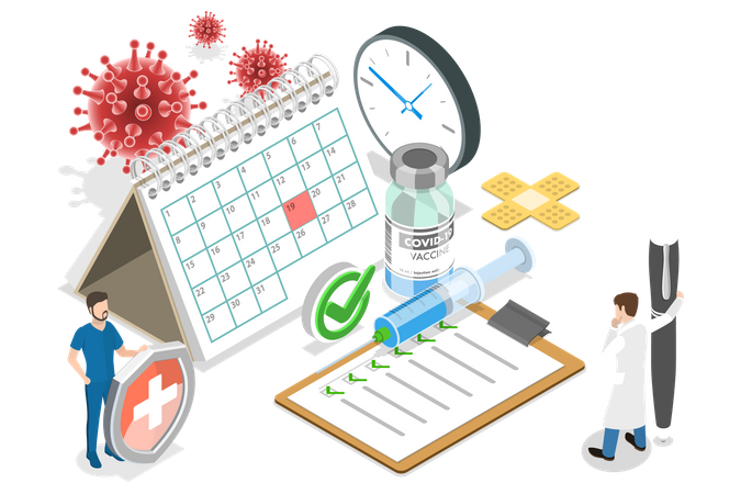 Immunization Schedule  Illustration