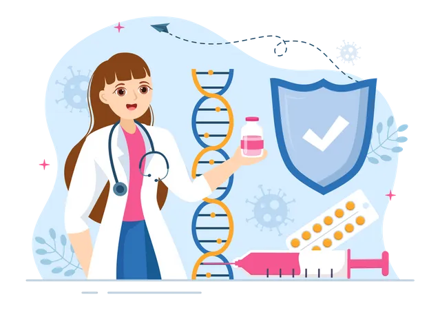 Immunology Protection  Illustration