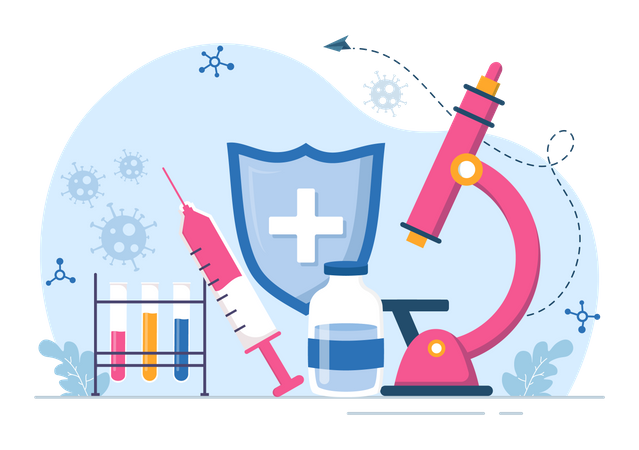 Immunology Protection System  Illustration