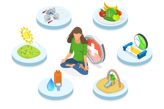 Stärkung des Immunsystems  Illustration