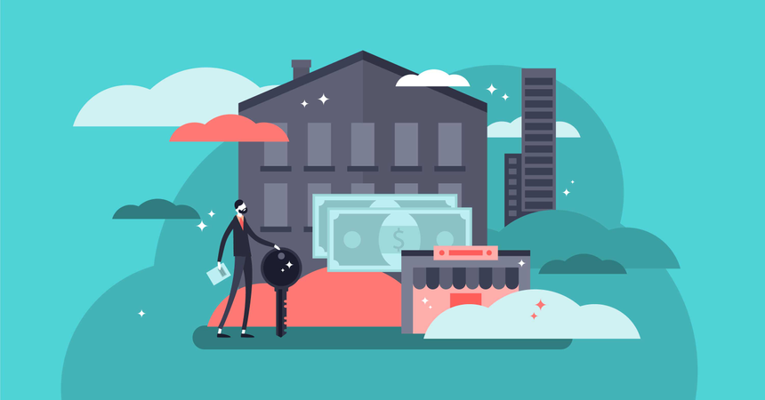 Imobiliária Ilustração