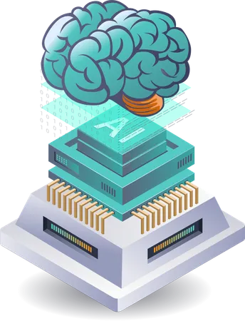 AI 기술 발전이 글로벌 혁신에 미치는 영향  일러스트레이션