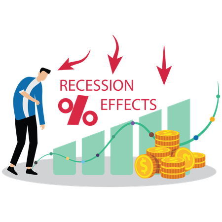 Impact on economic growth or recession  Illustration