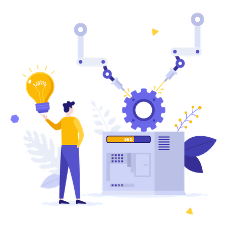 Implementation of manufacturing process innovations  Illustration