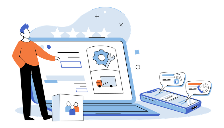 Implementing efficient system crucial for managing business operations  Illustration