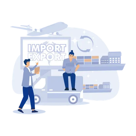 Import and export  Illustration