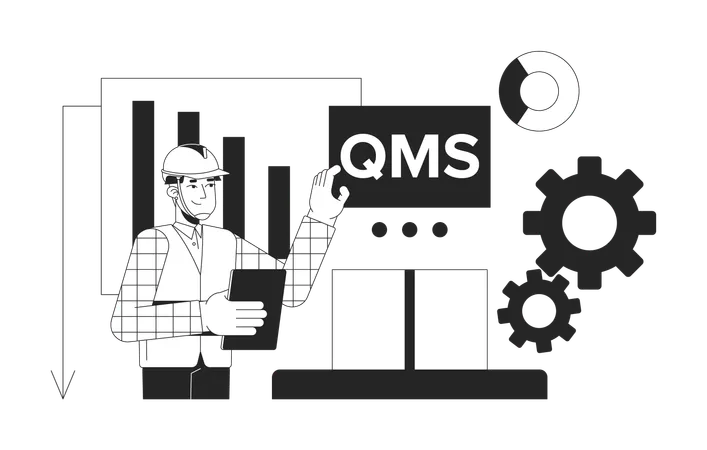 Improving factory processes productivity  Illustration