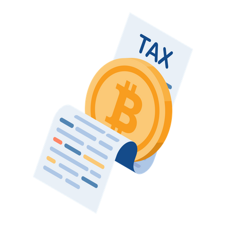 Impuesto bitcoin  Ilustración