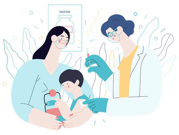 Imunização infantil  Illustration