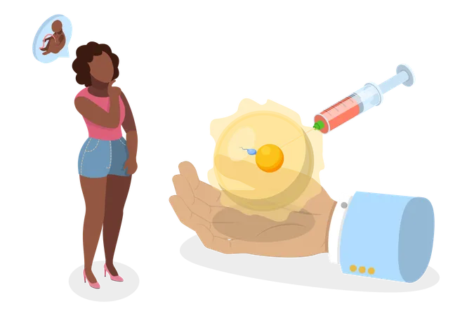 In Vitro Fertilization  Illustration