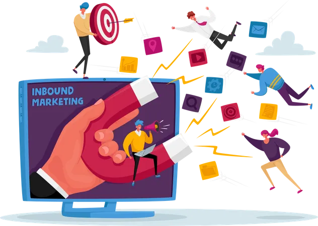 Inbound marketing  Illustration