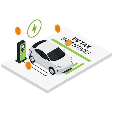 Incentivos fiscales para vehículos eléctricos  Ilustración