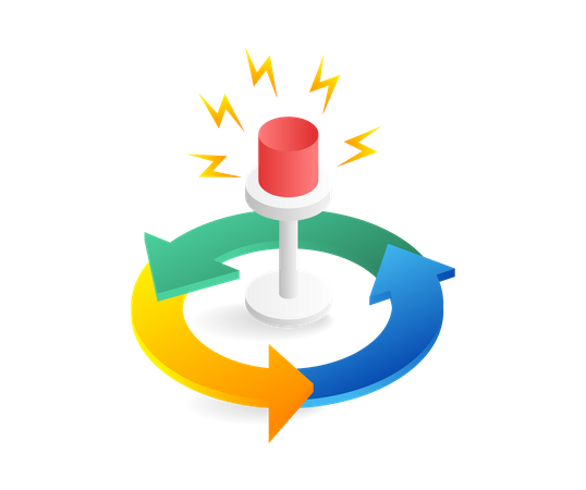 Incident alarm  Illustration