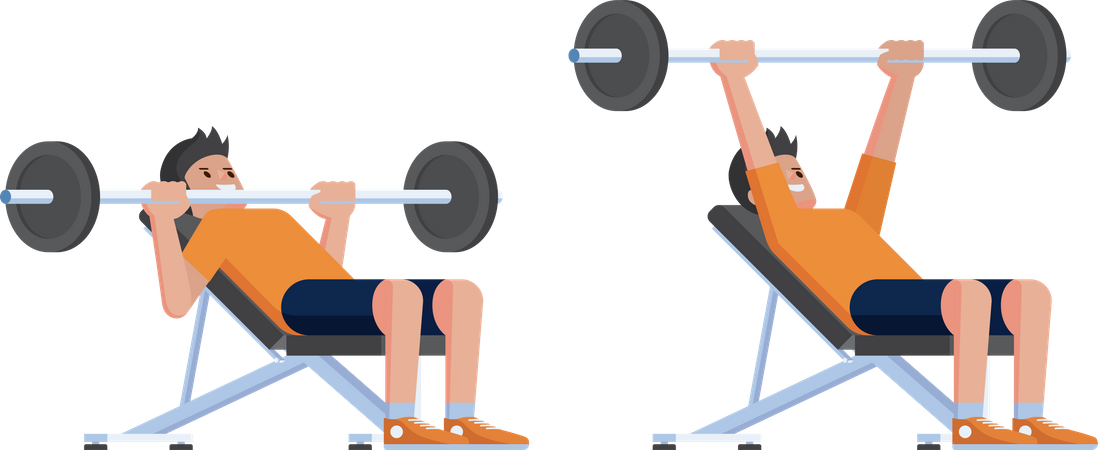 Incline Chest Press  Illustration