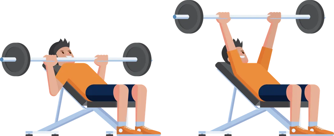 Incline Chest Press  Illustration