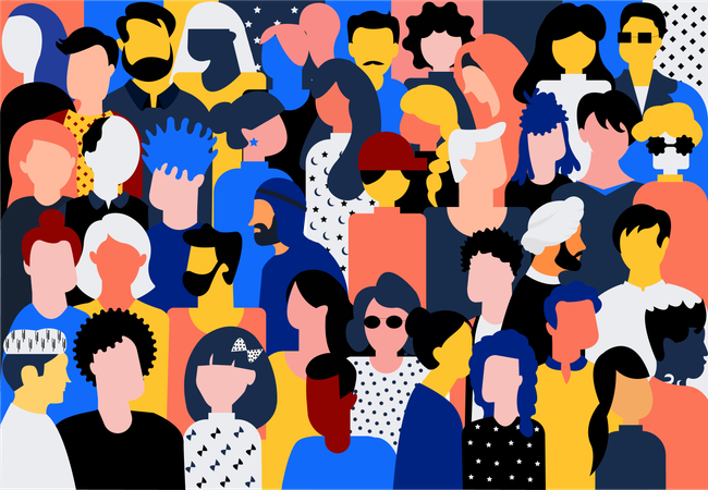 Inclusion and Diverse People  Illustration