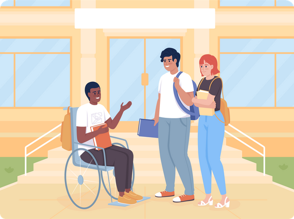 Inclusion at school  Illustration