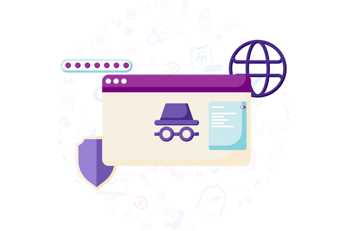 Incognito Tab  Illustration