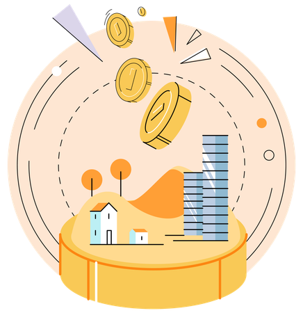 Income from sale or rental of real estate capital investment  Illustration