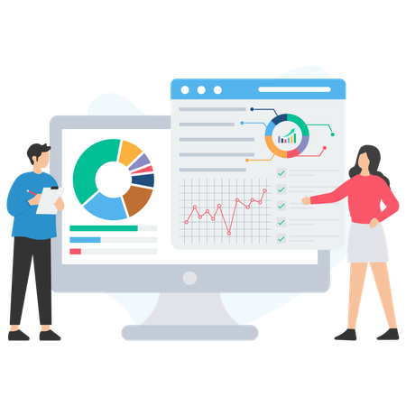 Income graph analysis  Illustration