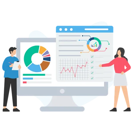 Income graph analysis  Illustration