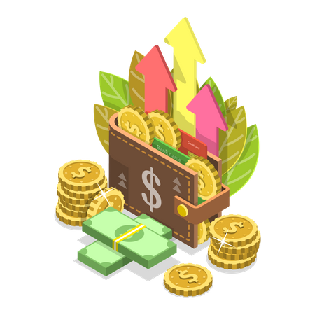 Income Growth  イラスト