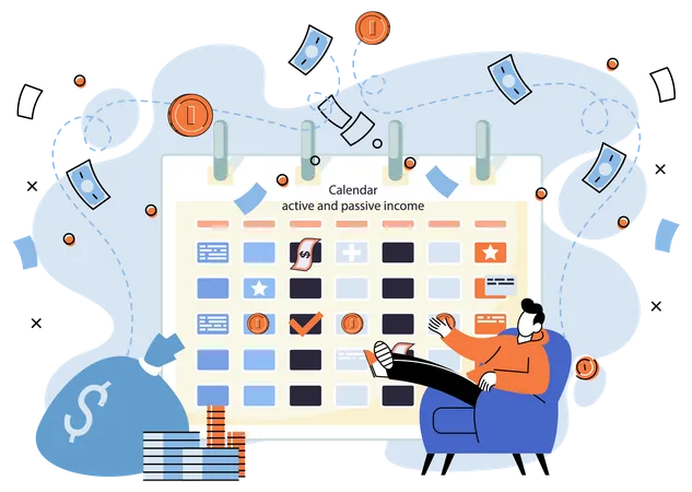 Income Planning Calendar  Illustration