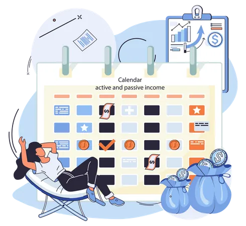 Income Planning Calendar  Illustration