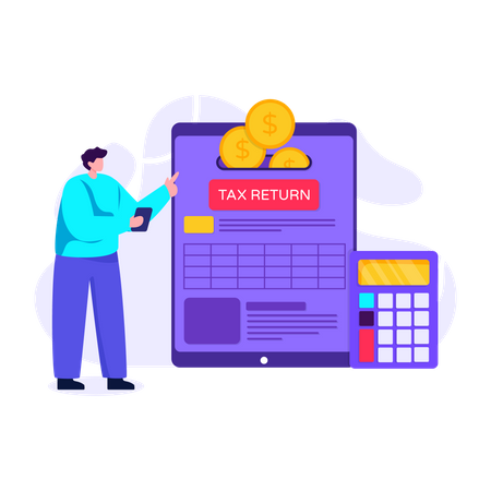 Income tax return calculation  Illustration