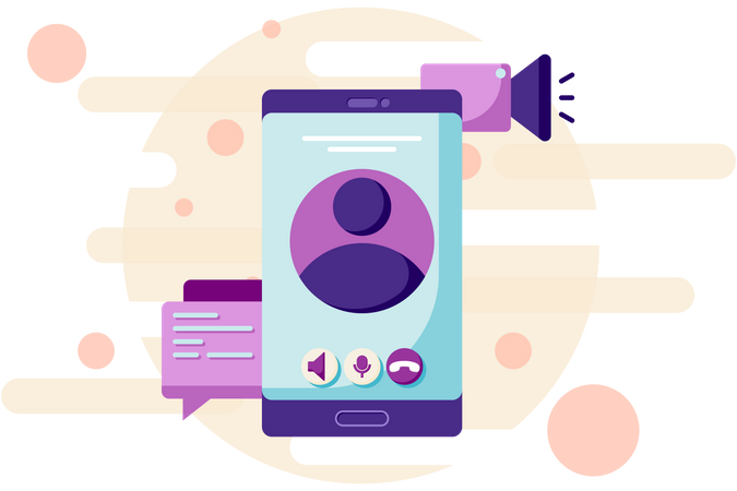 Incoming call display  Illustration