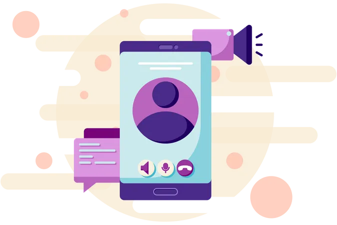 Incoming call display  Illustration