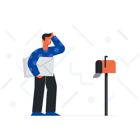 Incoming mail messages  Illustration