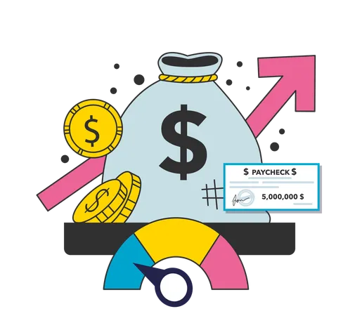 Increase in money supply as financial inflation cause  Illustration