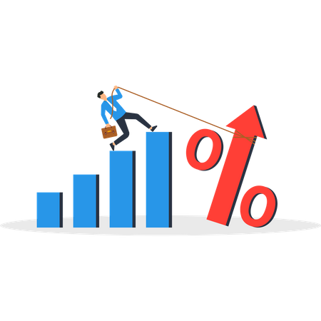 Increase interest rates  Illustration