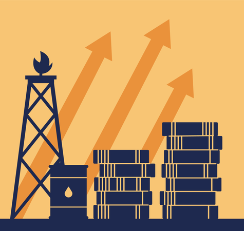 Increase Oil Price  Ilustración