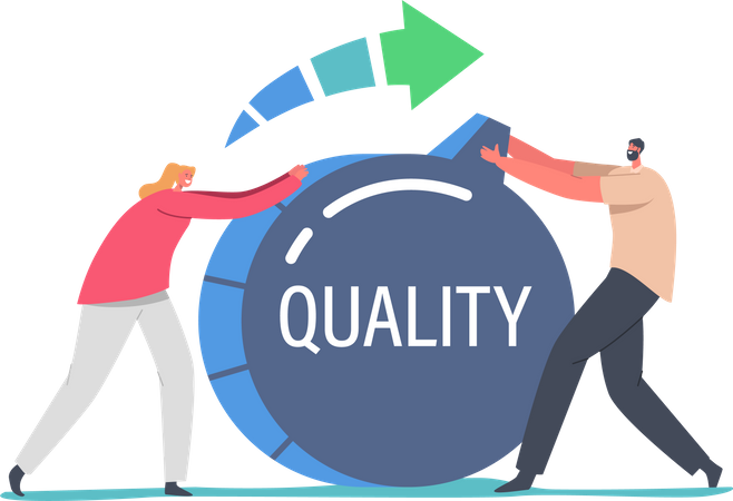 Increase Quality Level  Illustration