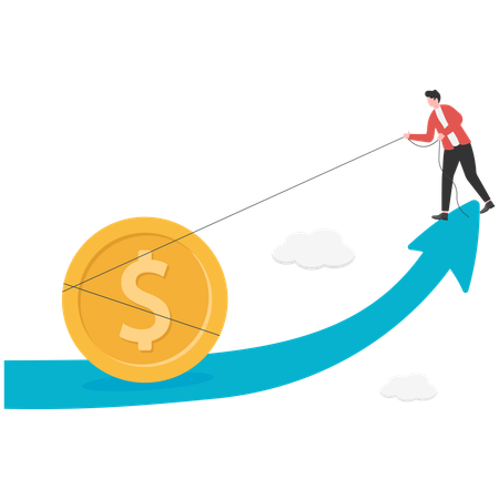 Increased cost of living with household spending  Illustration