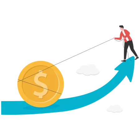 Increased cost of living with household spending  Illustration