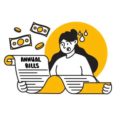 Increasing annual bills  Illustration