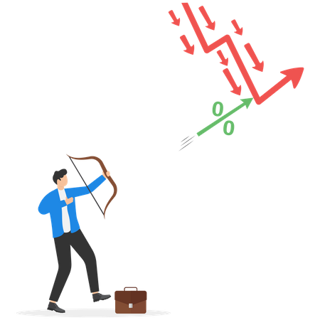 Increasing inflation rates to combat high inflation  Illustration