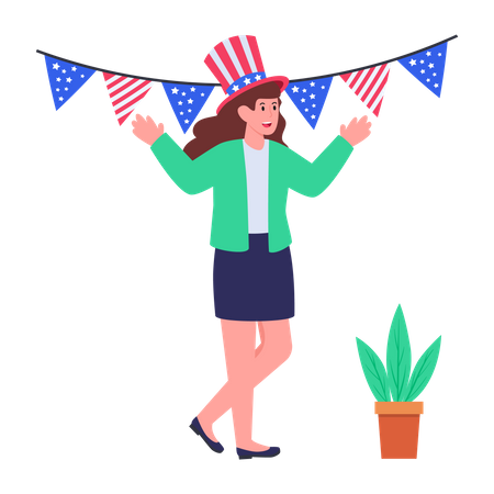 Independence Day Decoration  Illustration