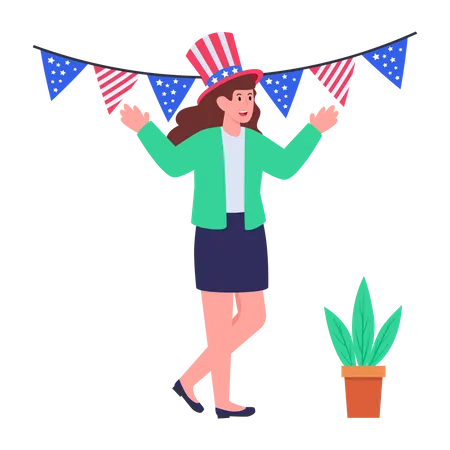 Independence Day Decoration  Illustration