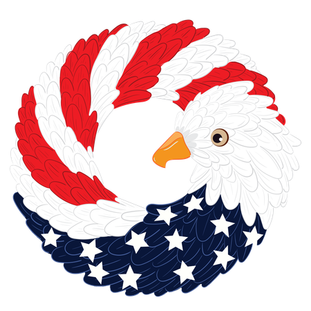 Independence Day is celebrated on July 4th  Illustration