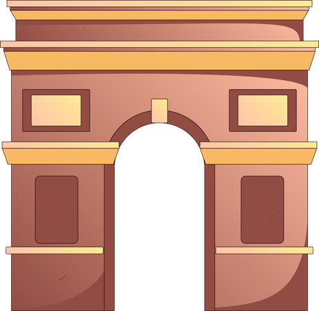 India gate  イラスト
