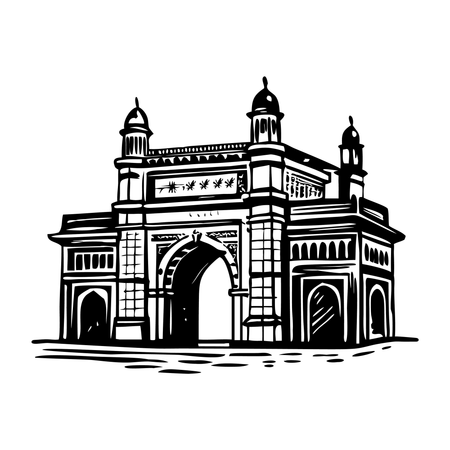 India Gateway  Illustration