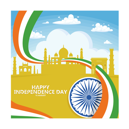 India Independence Day  Illustration