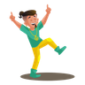 dancing and jumping illustrations free