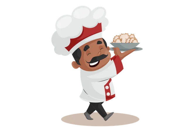 Indian Chef  Illustration